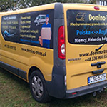 Domino-Trans - Renault Trafic - folia OWV + litery cięte ploterem