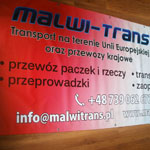 Malwi-Trans - banner laminowany 510g/m2, 3x1m